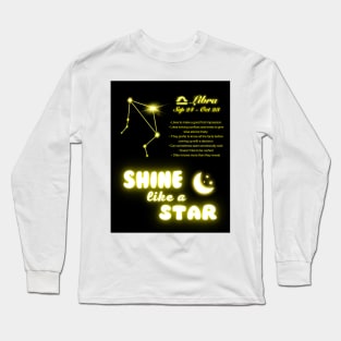 Shine Like A Star - Libra Long Sleeve T-Shirt